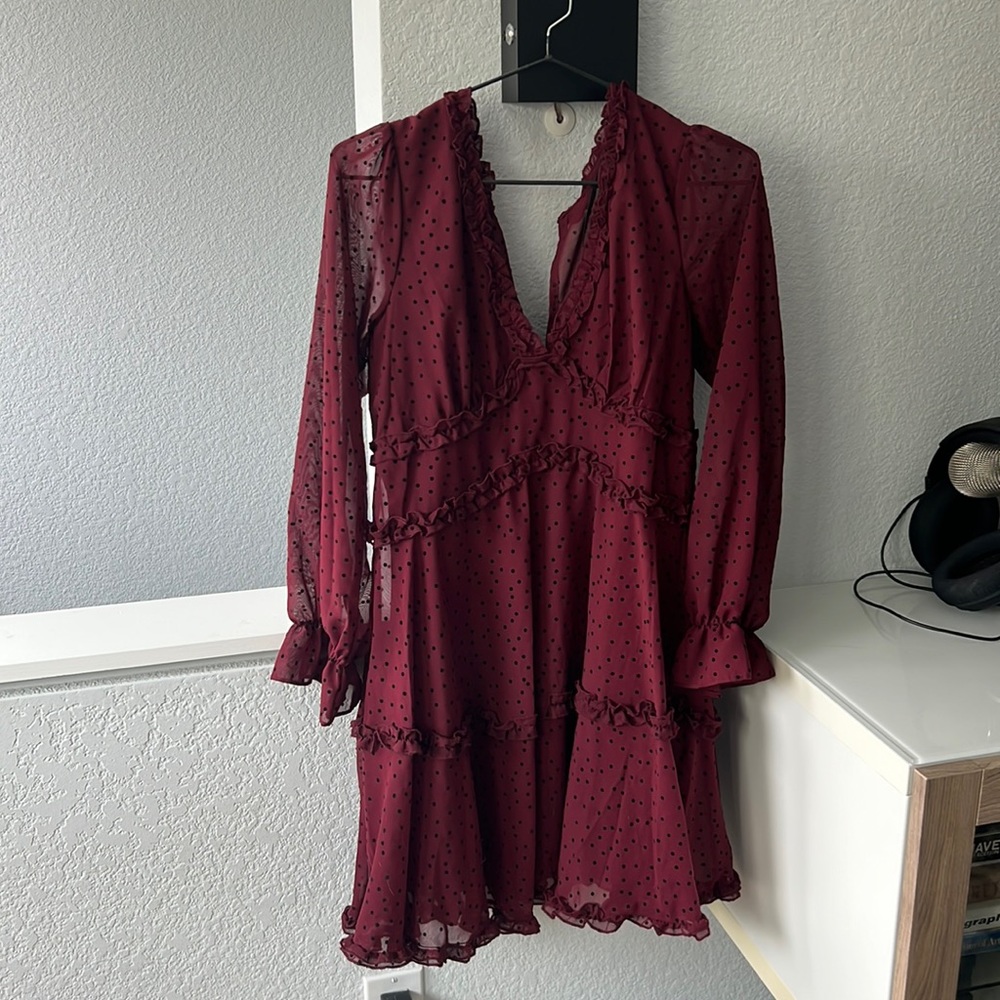 B Darlin Maroon Dress 7/8